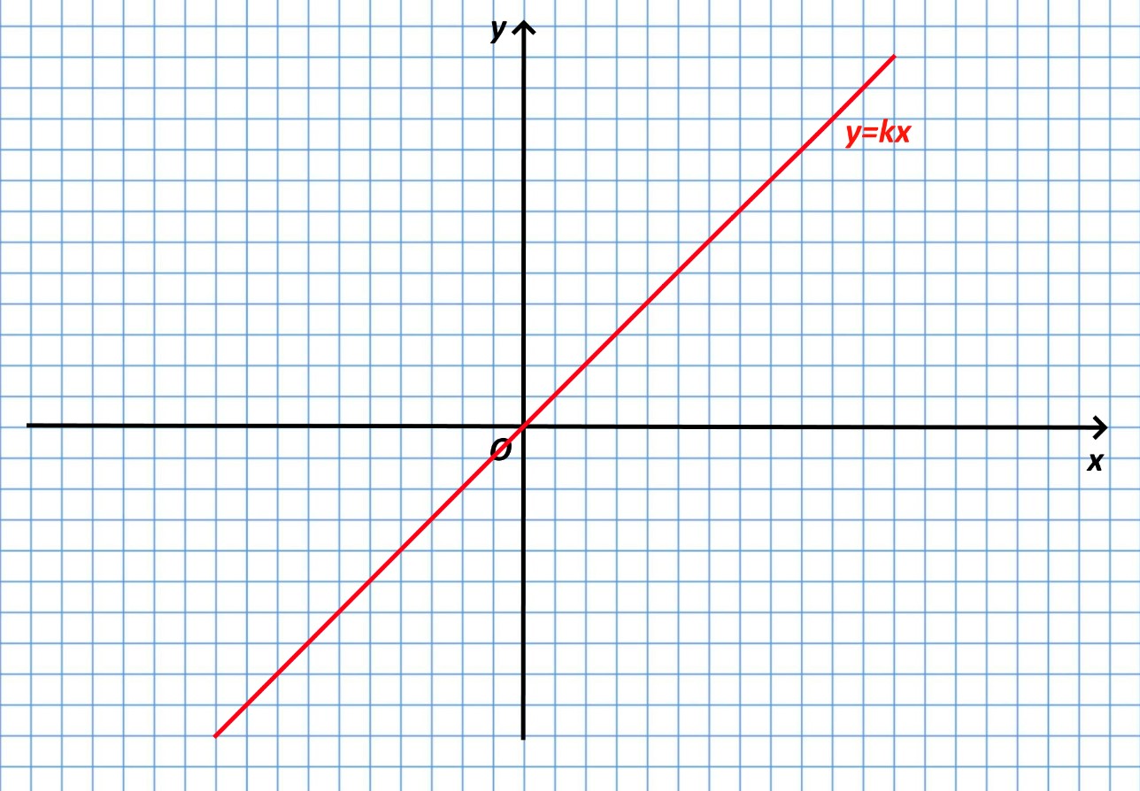 Частный вид линейной функции y=kx