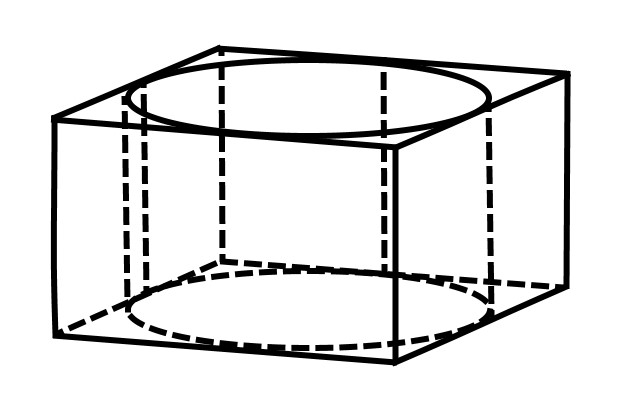 Прямоугольный параллелепипед описан около цилиндра радиус основания которого равен 18 5