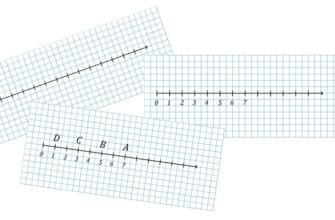 Постройте координатный луч с единичным отрезком 1 см (2 клетки тетради). Отметьте точки 1, 2, 3, 4,